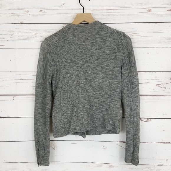 GAP | Gray Knit Moto Jacket - Picture 5 of 6